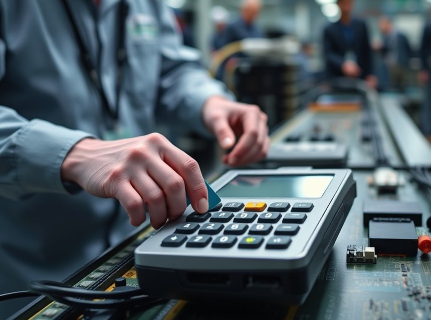 Línea de producción de terminales de autoservicio